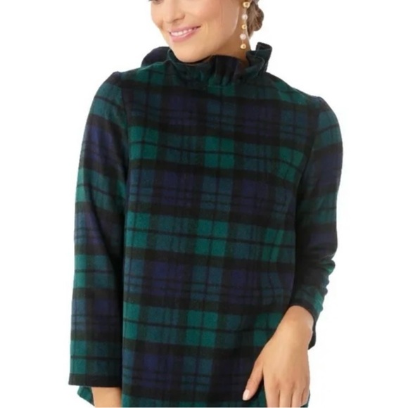 NWT *TUCKERNUCK* Blackwatch Plaid *FAYE* Blouse … Size: S - Picture 2 of 5